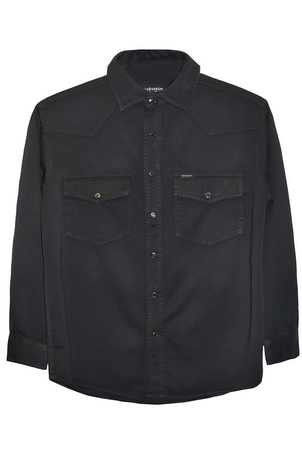 Рубашка мужская Koutons KT 08-01-H Black-Black - фото 1