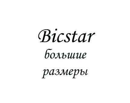Bicstar: большие размеры