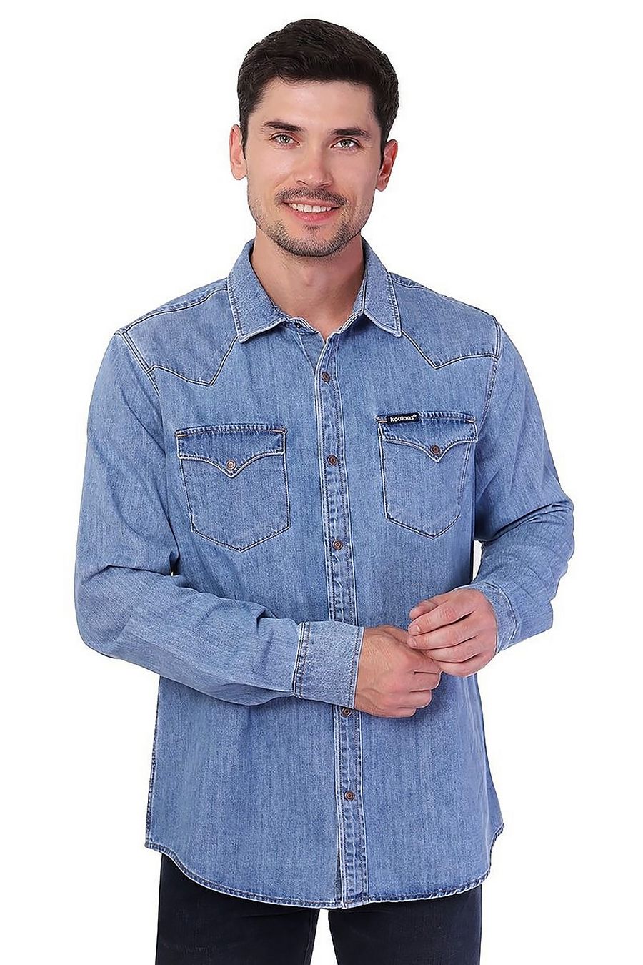 Рубашка мужская Koutons 1997 Talin 05-Blue   (M-XXXL) - фото 1