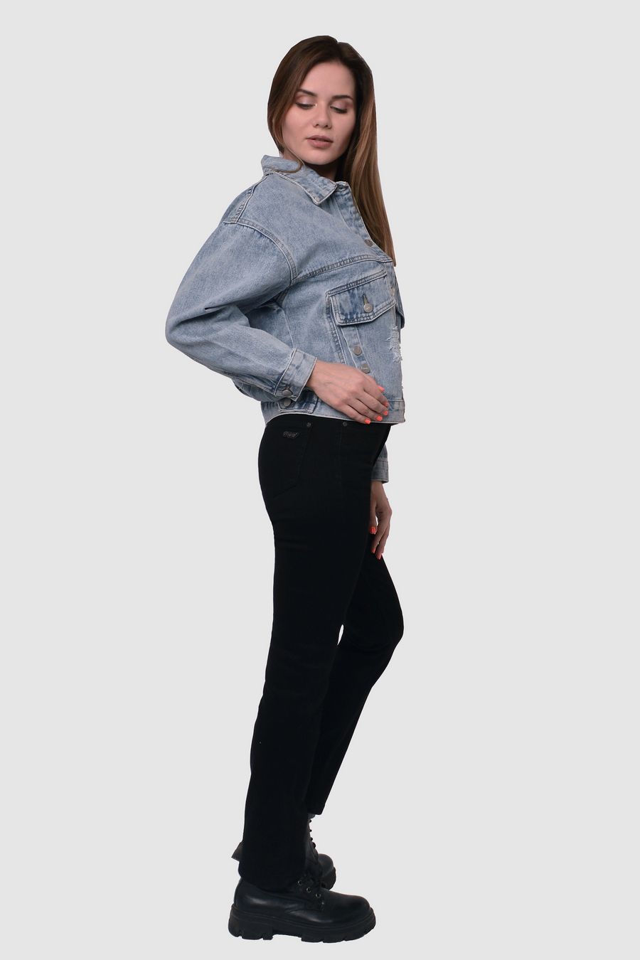 Жакет женский (джинсовка) LRZBS 2152 - фото 6