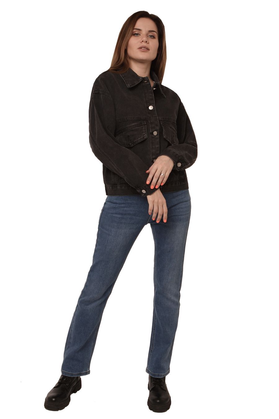 Жакет женский (джинсовка) LRZBS 2153 Black - фото 5