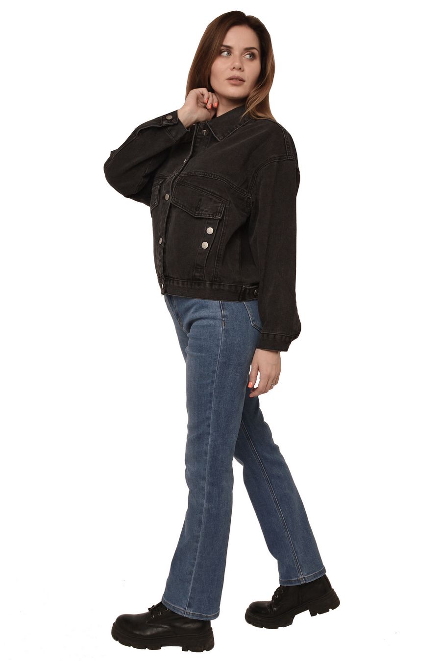 Жакет женский (джинсовка) LRZBS 2153 Black - фото 7