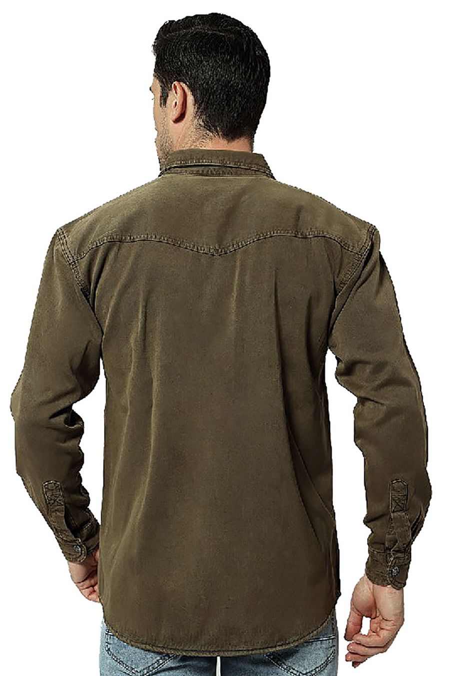 Рубашка мужская Koutons KT 08-01-312 Dark Green - фото 3