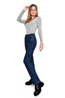 Утепленные женские джинсы V&K 959