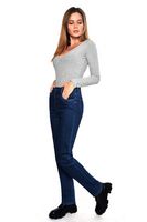 Утепленные женские джинсы V&K A107