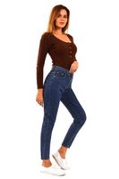 Утепленные женские джинсы HGKAL 6202