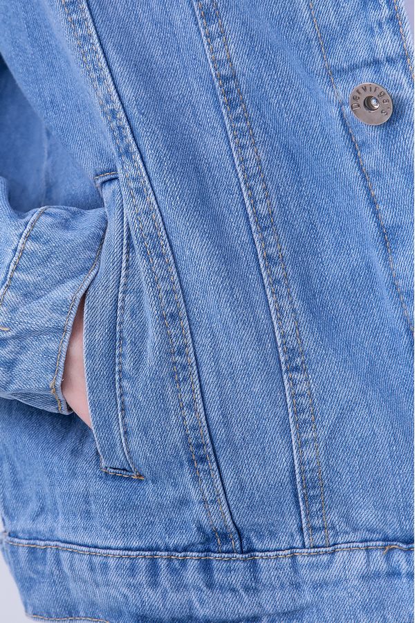 Пиджак мужской (джинсовка) Luxury Vision V8202-1 - фото 7