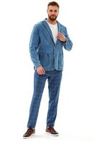 Мужской джинсовый пиджак Koutons KL-840 Blue
